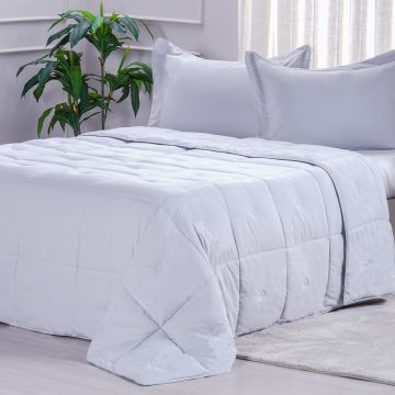 EDREDOM TOQUE DE PLUMAS TESSI CASAL 1,80M X 2,20M OYSTER CASAL-0