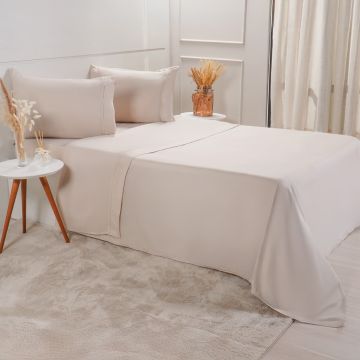 JOGO DE CAMA SERENITÁ CASAL 4 PEÇAS MACHIATTO-0