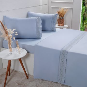 JOGO DE CAMA BRODERIE MICROFIBRA 4 PEÇAS QUEEN BLUE QUEEN-0