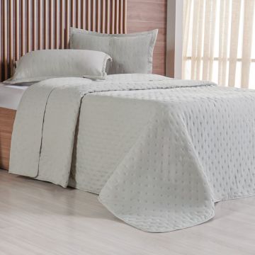 KIT COLCHA MIRAGGIO KING 2,60M X 2,80M VERDE ALFAFA KING-0