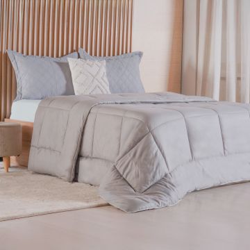 EDREDOM PRIME QUEEN 2,20M X 2,40M CINZA SOFT-0