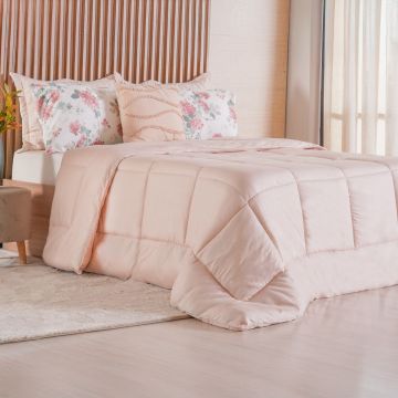 EDREDOM PRIME QUEEN 2,20M X 2,40M AVELÃ LEVE-0