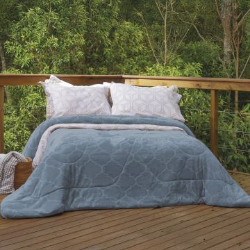 EDREDOM PLUSH SENSE SOLTEIRO AZUL MINERAL SOLTEIRO-0